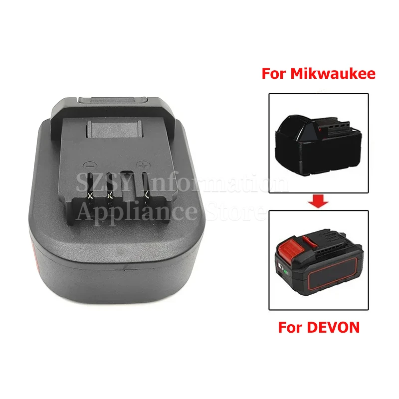 

Battery Converter for Milwaukee 18V Lithium Battery Adapter To for Devon 20V Li-ion Battery Tools Use 48-11-1828 48-11-1815