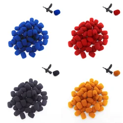 6mm 10pcs Mini Headset Microphone Cover Sponge Foam Windscreen Replacement Lavalier Gooseneck Conference Mic Cover