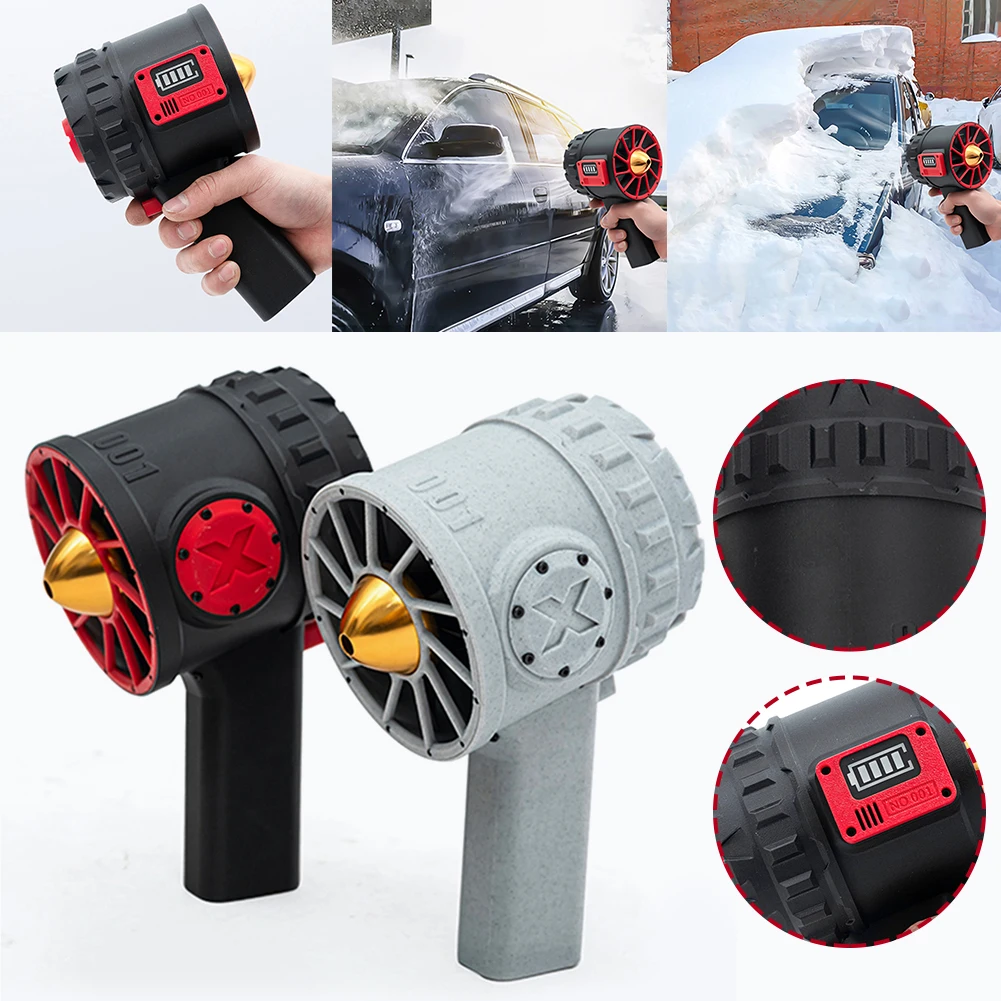 Portable Turbo Fan 90mm Brushless Motor Turbo Violent Fan Snow Removal Air Dryer High Speed Ducted Fan Computer Keyboard Cleaner