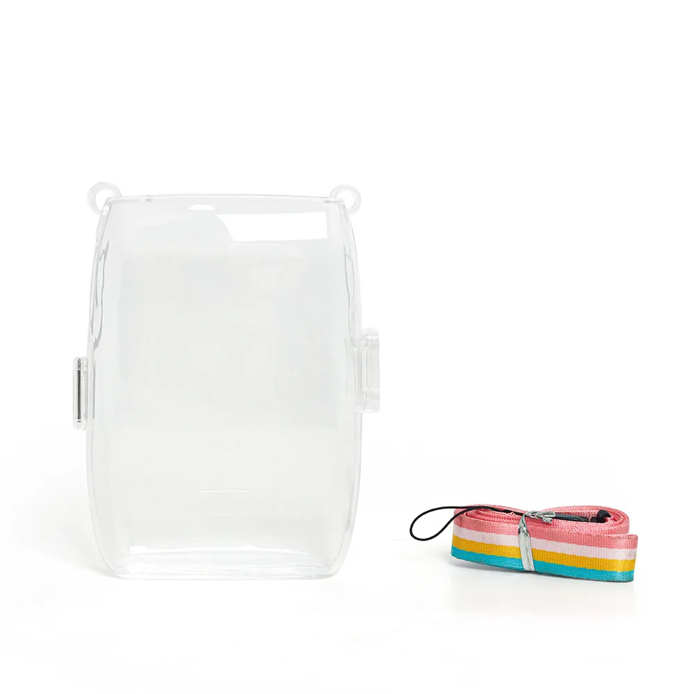 

For Instax link 3 Transparent Camera Cover Protective Carrying Bag Cover With Shoulder Strap