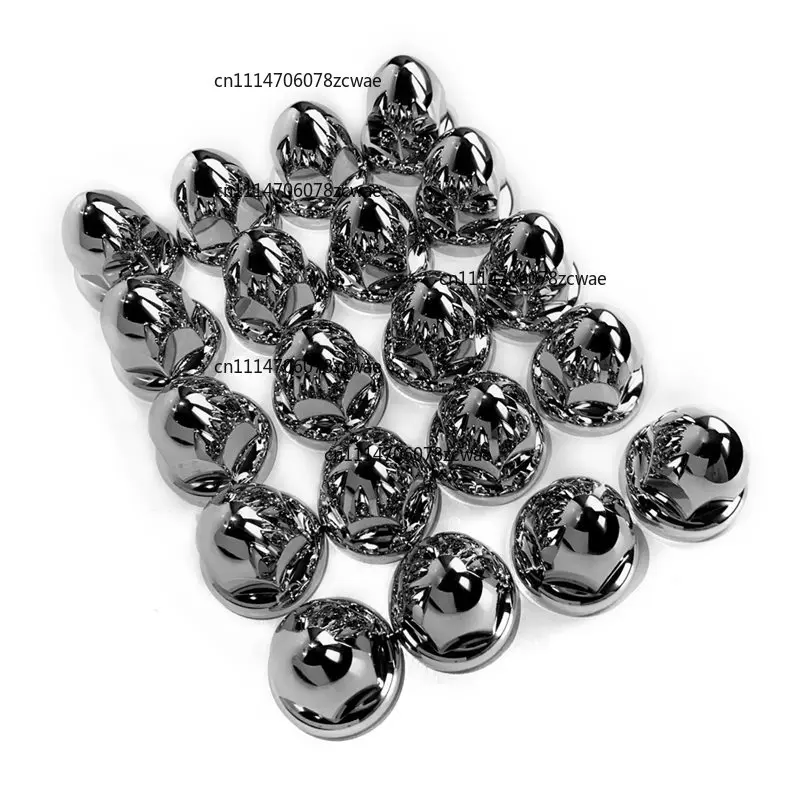 For Semi Truck Wheel Accessories QM-Chrome Lug Nut Covers 20PCS 33Mm ABS Plastic Push-On