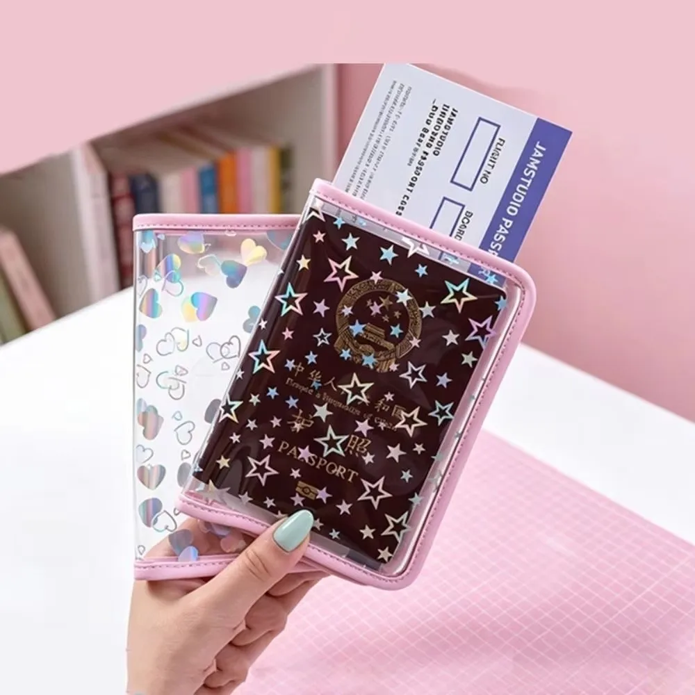 New Ultra-thin Card Holder Sparkling Star Design Lightweight Passport Holder Multifunctional Passport Bag Travel