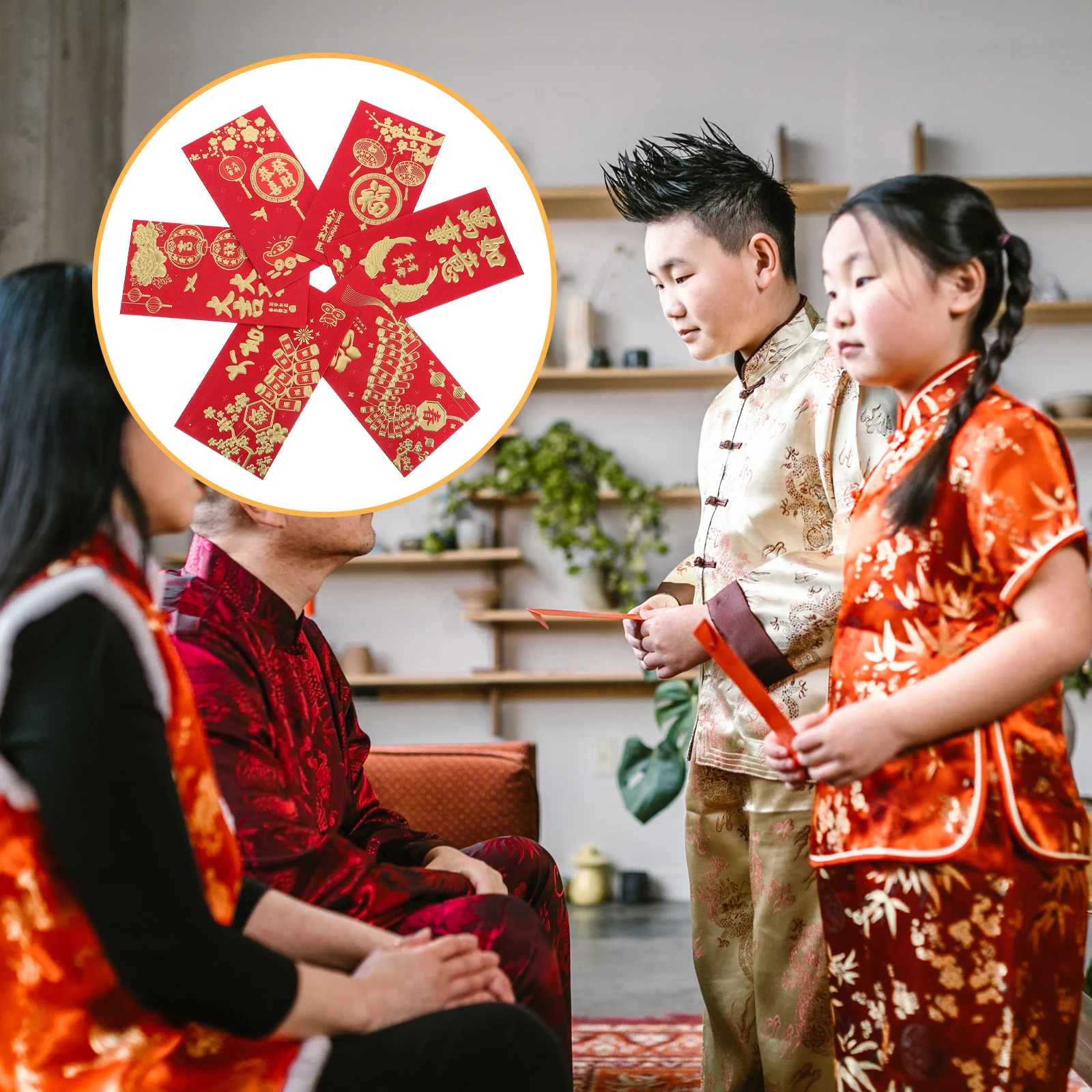 

18pcs 2025 Lunar New Year 3D Red Envelopes Chinese Elegant Spring Festival Wedding Birthday Money Holders Reusable Paper Hong