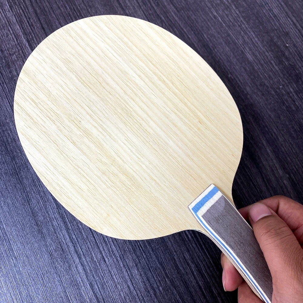 Lemuria-Table Tennis Blade, Special Hand Made Blue ALC, Classic 5 PLY Wood with 2 Layers ALC Ping Pong Padel Offensive