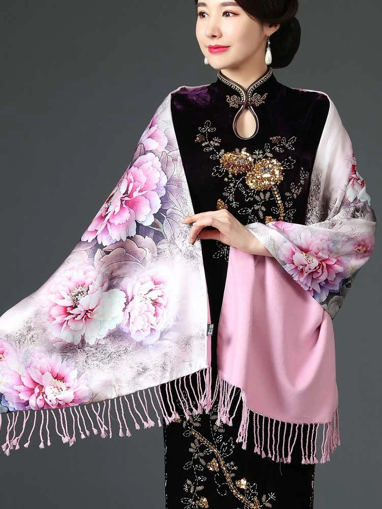 Echarpe-de-poincon-de-mariage-en-soie-deux-en-un-ele-rouge-national-sle-automne-hiver-ne-plus-chaud-pour-vetements-d'exterieur-pour-maman