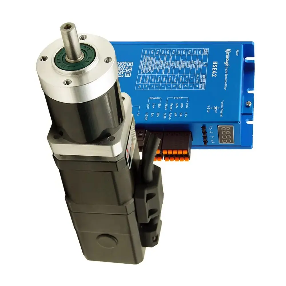 

Brake Planetary Geared 0.6Nm Nema17 Closed Loop Stepper Motor 2.5A and Driver HSE42 2Phase Step With Encoder Reducer