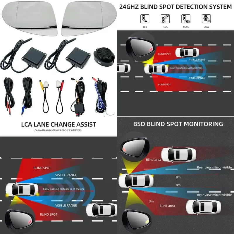 24GHZ Double Radar Sensor Specific Fit Mirror Car Blind Spot Detection System For Infiniti Q50 QX50 QX60 Reversing