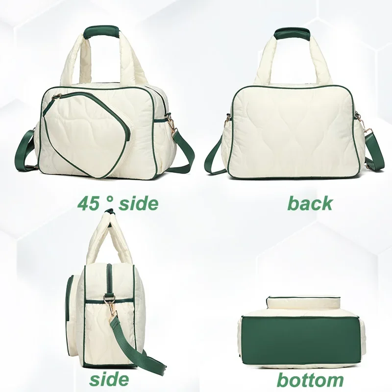 Portable women's Pickleball racket bag hand-held crossbody outdoor sports multifunctional accessory storage racket bags