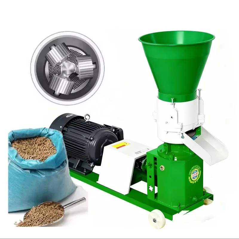 

Small Mini Poultry Chicken Chicken Fish Pig Goat Cattle Cat Animal Pellet Granulator