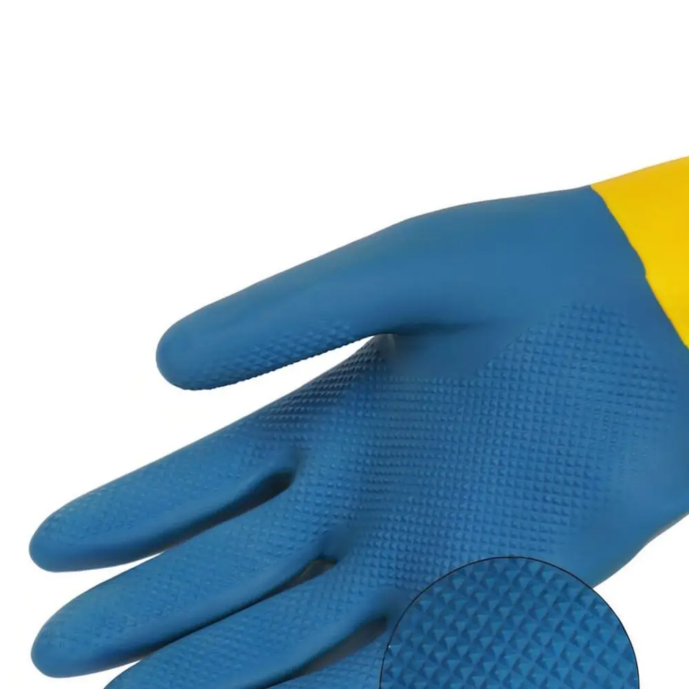 Heavy Duty Acid Alkali Resistant Gloves Chemical Protection Safety Mittens Durable Waterproof Work Gear For Industrial Oil