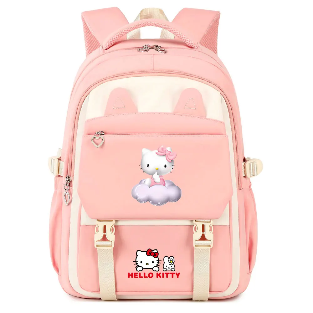 Birthday Gift Cute Teenagers Schoolbags Kawaii Hello Kitty Girl Boys Kids School Book Bags Women Travel Backpack