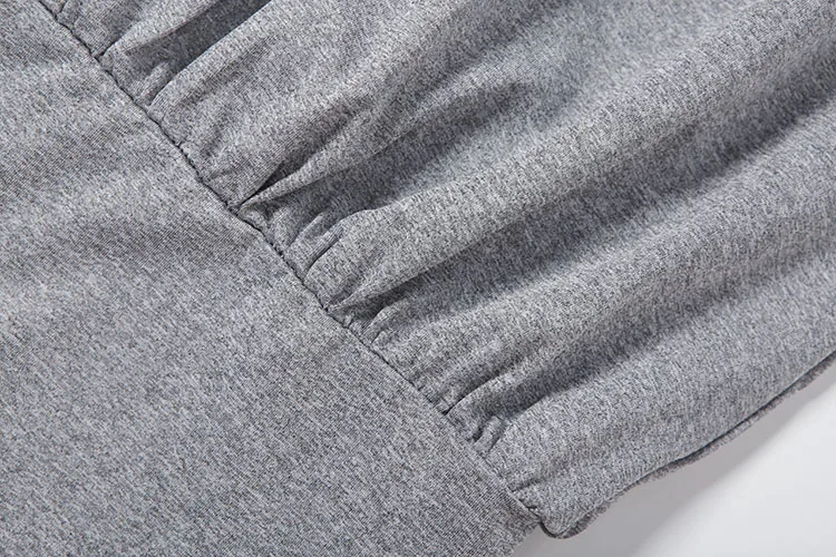 Weird Puss Modisches Einfaches Kleid für Damen, Herbst-Trend, Geraffter V-Ausschnitt, Ärmellos, Sexy, Mitternacht, Street-Party, Club, Pfirsichfarben, Figurbetont – Detail 9