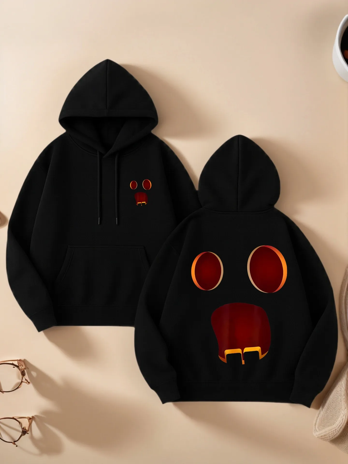 

Женская толстовка с рисунком, милый принт, эстетический стиль, мягкая ткань, повседневная повседневная одежда, для подростков