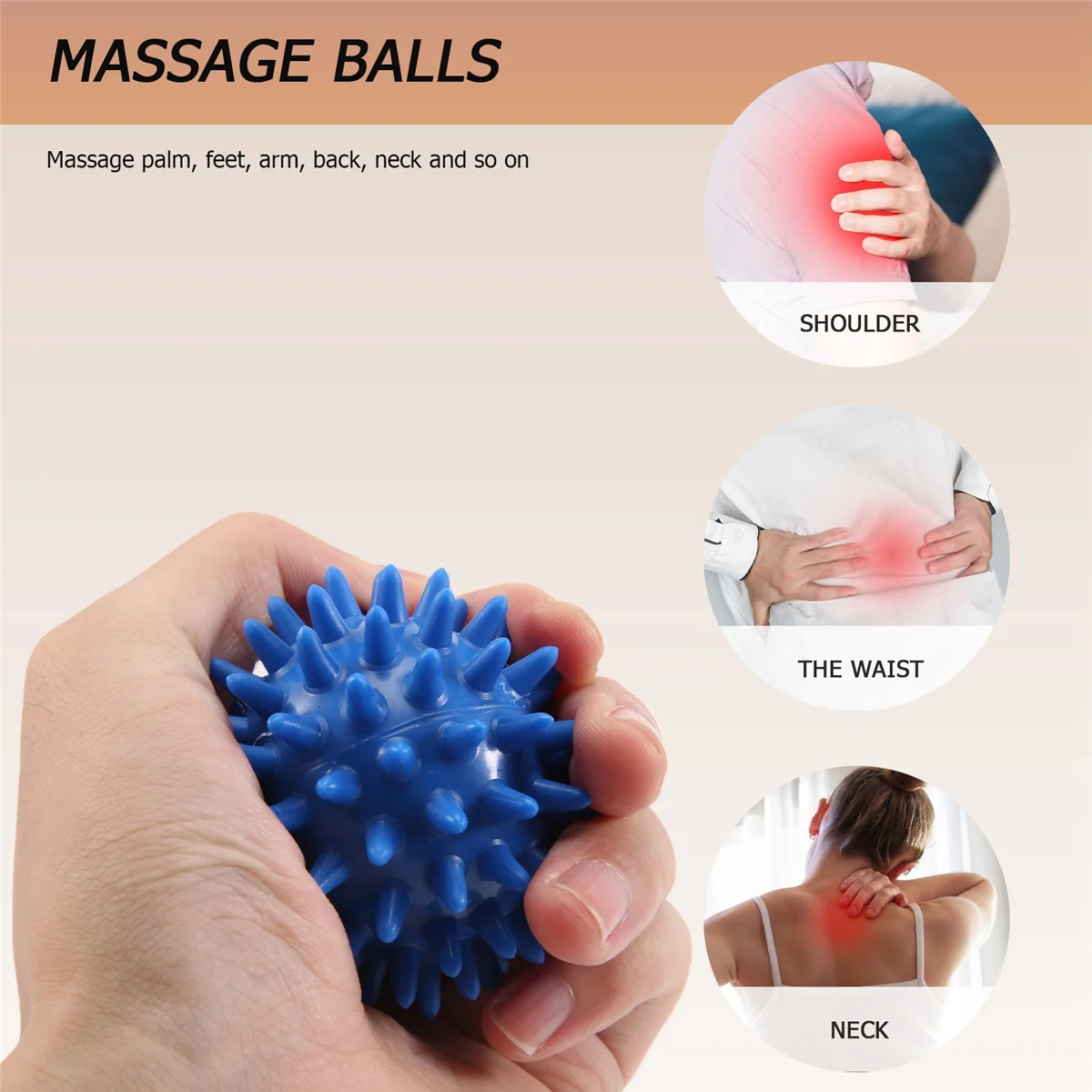 6cm / 10cm Massage balls Hedgehog Ball Bubble Ball Massage balls Therapy ball Massage ball