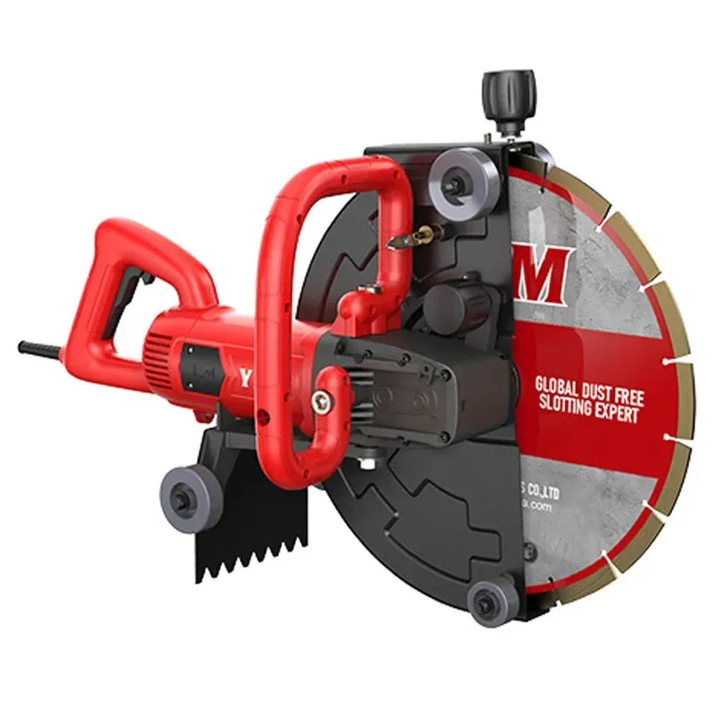 16 ″ Wall Slotting Machine Handheld Concrete Stone Road Cutting Machine Dustless Hydropower Slot Multi-angle Circular Saw 220V