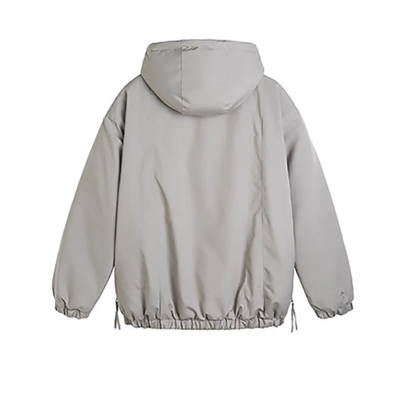 Solid Color Hooded Cotton Jacket for Men Women Winter 2026 New Zipper Quilted Coat Outdoor Thick Warm Windbreaker Jacket