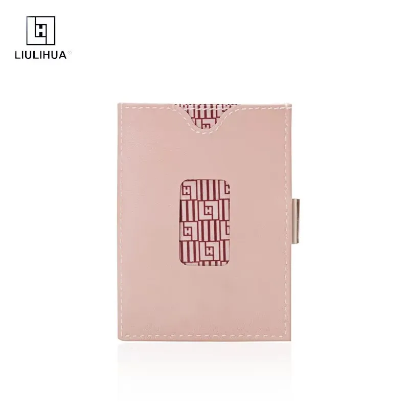 

LIULIHUA new European and American RFID card bag multi-functional Mini Three Fold Wallet top leather RFID Wallet