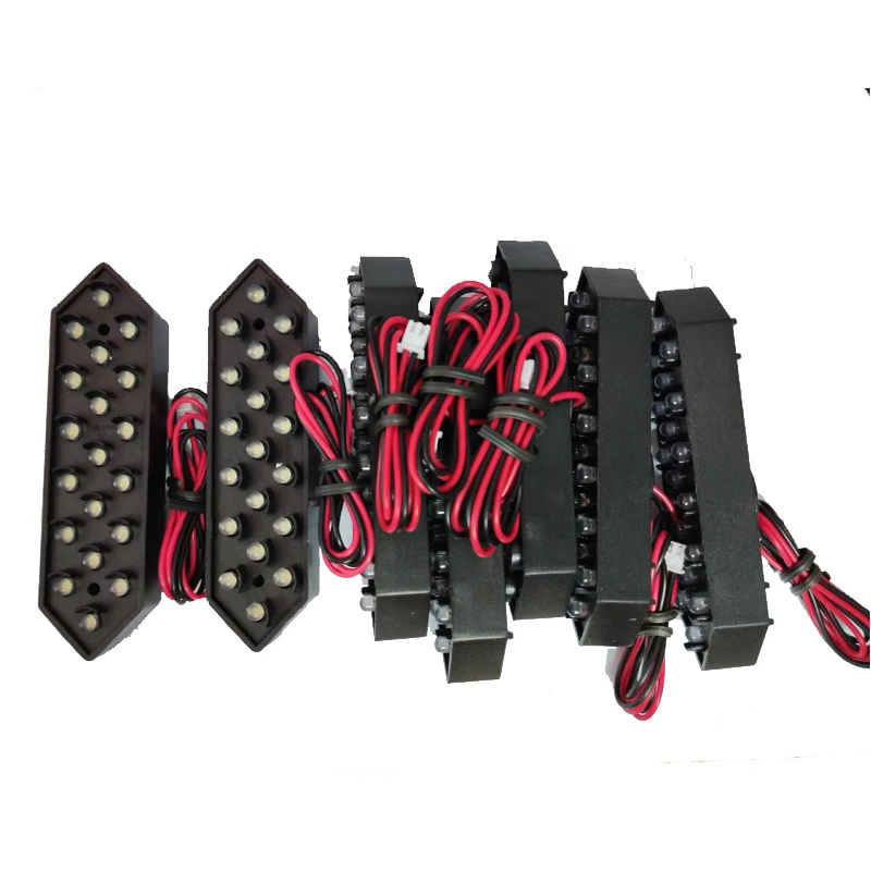 50pcs 10 polegadas led dígitos número módulo de exibição LED, sete segmentos, cor vermelha, sinais led