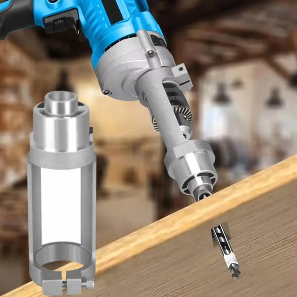 

Mortising Square Hole Drill Bit Adapter Hole Opener Convenient Fixing Drill Bit Fixing Bracket Easy Installation Sturdy