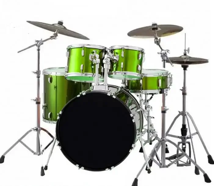 Wholesale OEM Professional Red Acoustic Jazz Drum Set 5pcs Black Steel Snare Drum Model Sd900 Ergonomic Design Wood Material