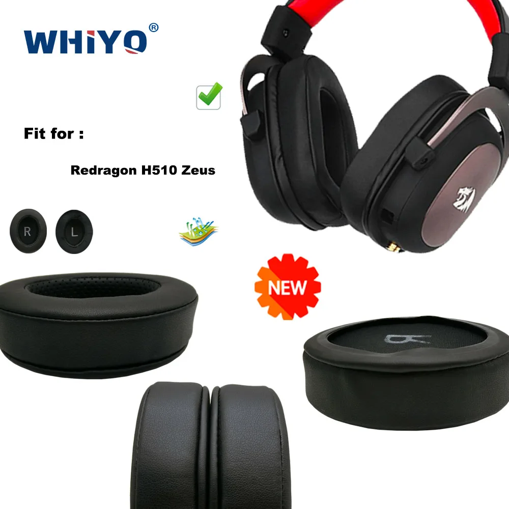 New Upgrade Replacement Ear Pads for Redragon H510 Zeus Headset Parts Leather Cushion Velvet Earmuff Earphone Sleeve Cover