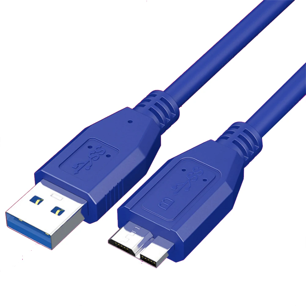 Cable de extensión de datos USB 3,0 tipo A a Micro B, disco duro externo, Cable USB rápido de 5Gbps para disco duro externo Samsung S5 Note3