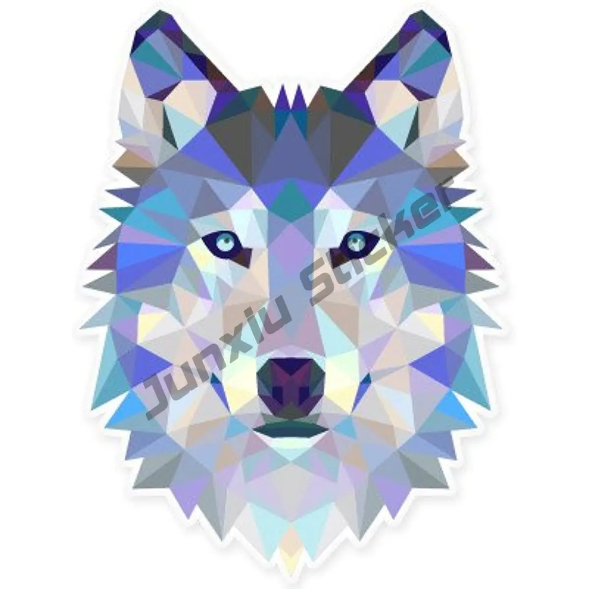 Adesivo de vinil do orgulho do lobo azul, adesivo para carro, caminhão, veículo, cabeça do para-choque, marrom, lobo solitário, corte morado, suv, decoração de janela