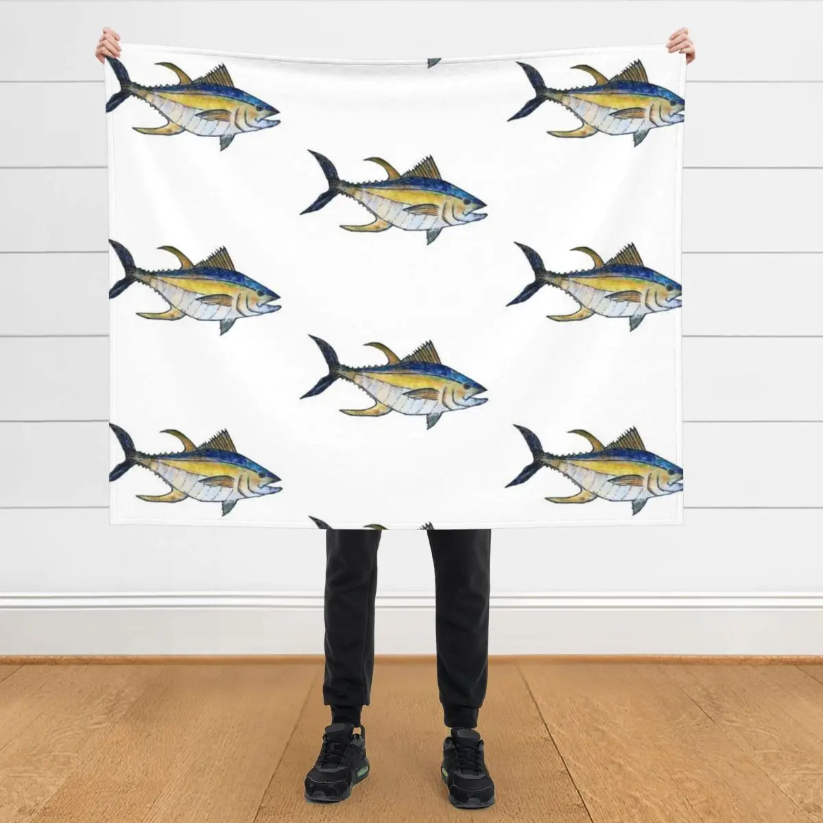 

Yellowfin Tuna Fish Throw Blanket Summer Decorative Sofas Beautifuls Blankets
