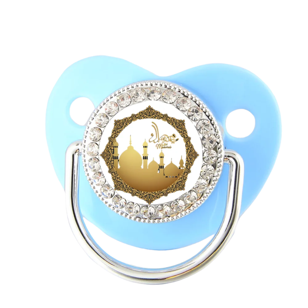 Middle East Style Muslim Baby Pacifier with Dust Cover Newborn Soother Silicone Teething Chew Toy Kawaii