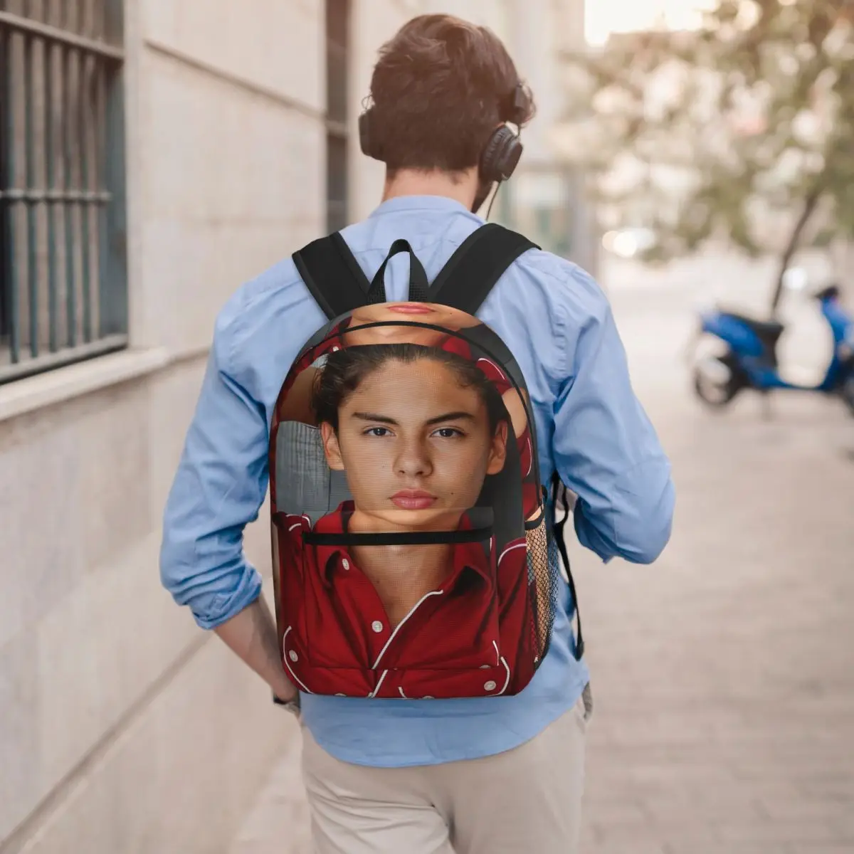 Miguel Cazarez Mora Actor Backpack Student BookBag Kids School Bag Laptop Shoulder Bags for Men Women