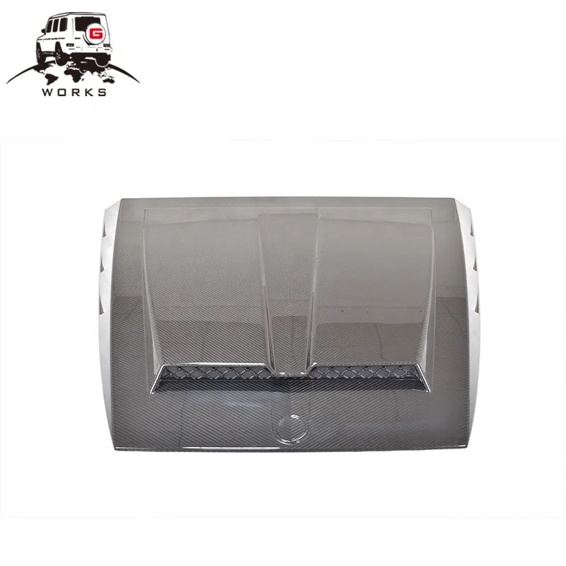 

STLFG Class W464 2019y~ Dry Carbon Fiber Front Hood for G63 G350 G500 G550 W464 Front Bonnet Hood Scoop