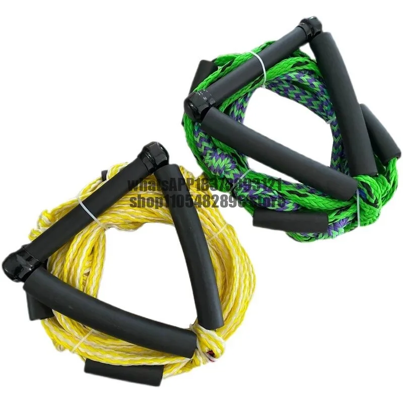 7.5 meters bold 32 strands, water skiing rope, surf rope, drag rope, tail wave surfing, used for beginner training, random color