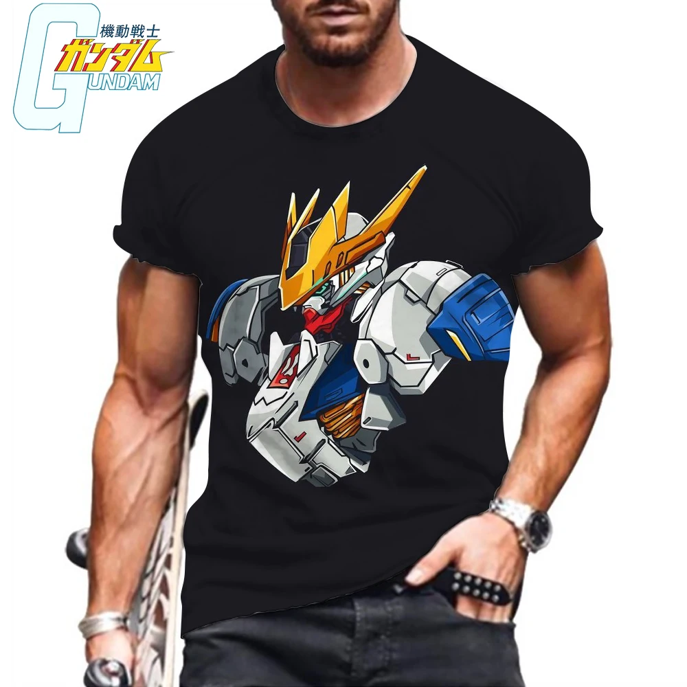 

Men's T-Shirt 6XL Gundam HD Print Essentials Anime Clothing Harajuku High Quality Tops Summer Fashion Y2k Oversized New 2024