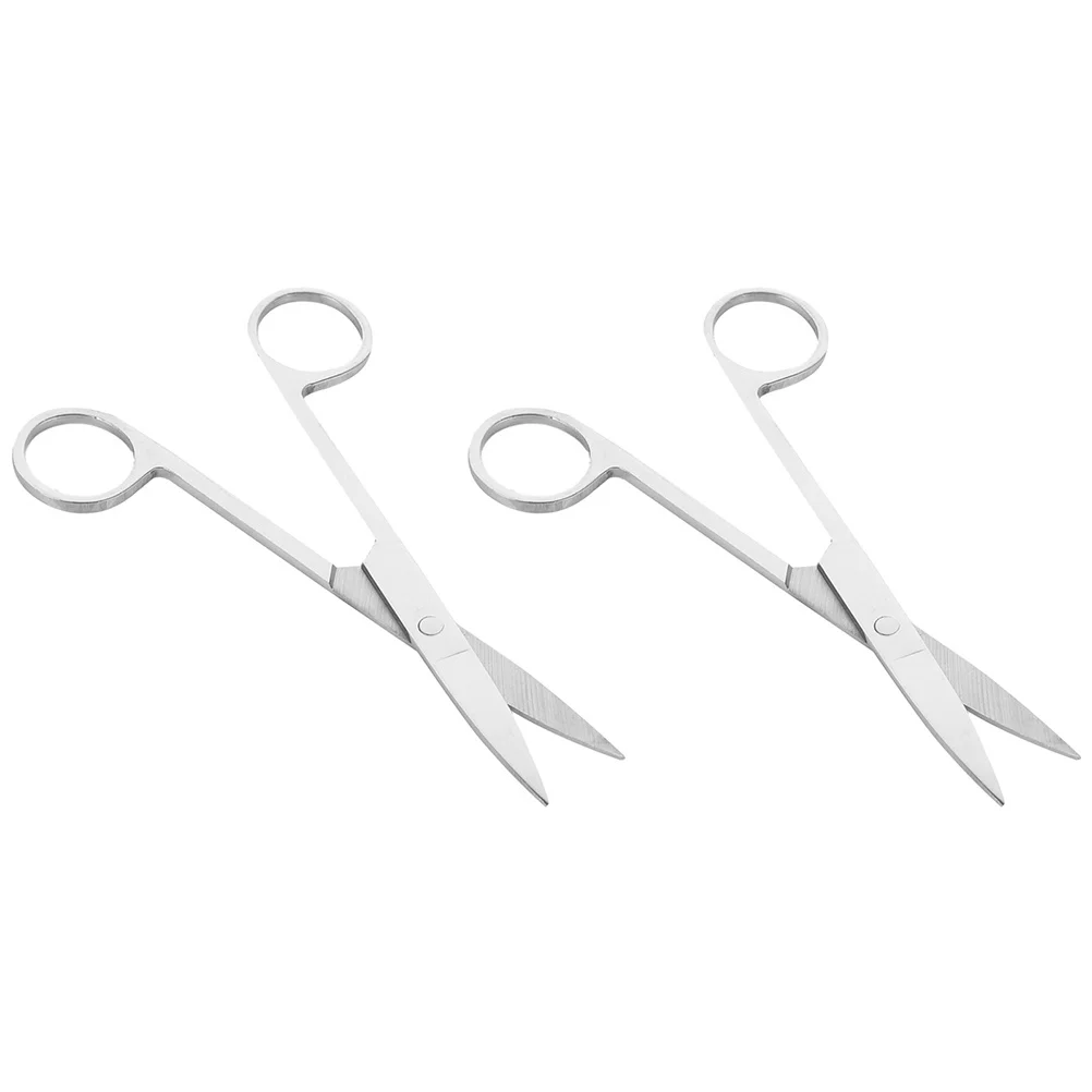

2Pcs Surgical Scissors Nickel Plated Anatomy Tools for Medical Laboratory Anatomy Experiment Emergency Use Reliable Animal