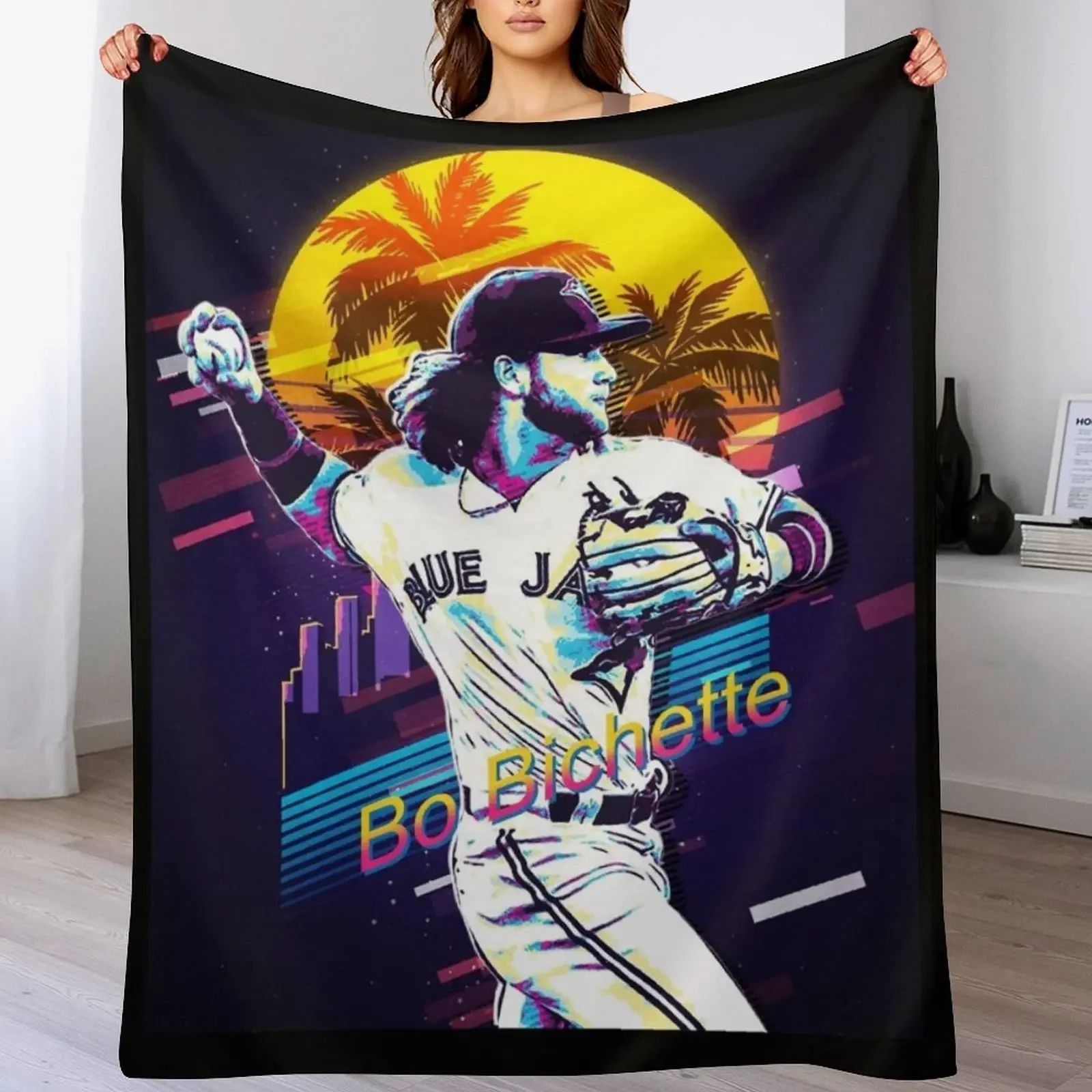 Bo Bichette Throw Blanket blankets ands Bed Blankets