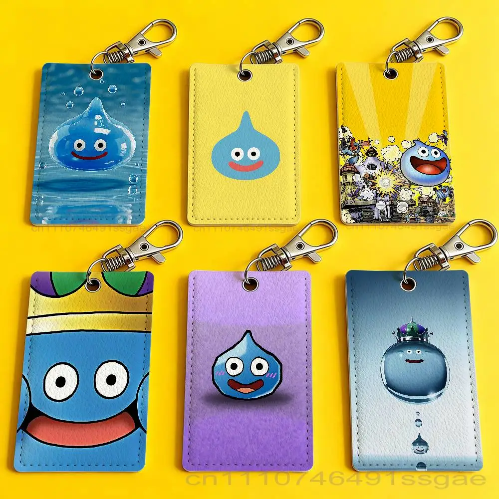 

D-Dragon Q-Quest Slime Badge Holder Keychain For Bank Business Work Card Holder Student Card Protective Case Bus Card