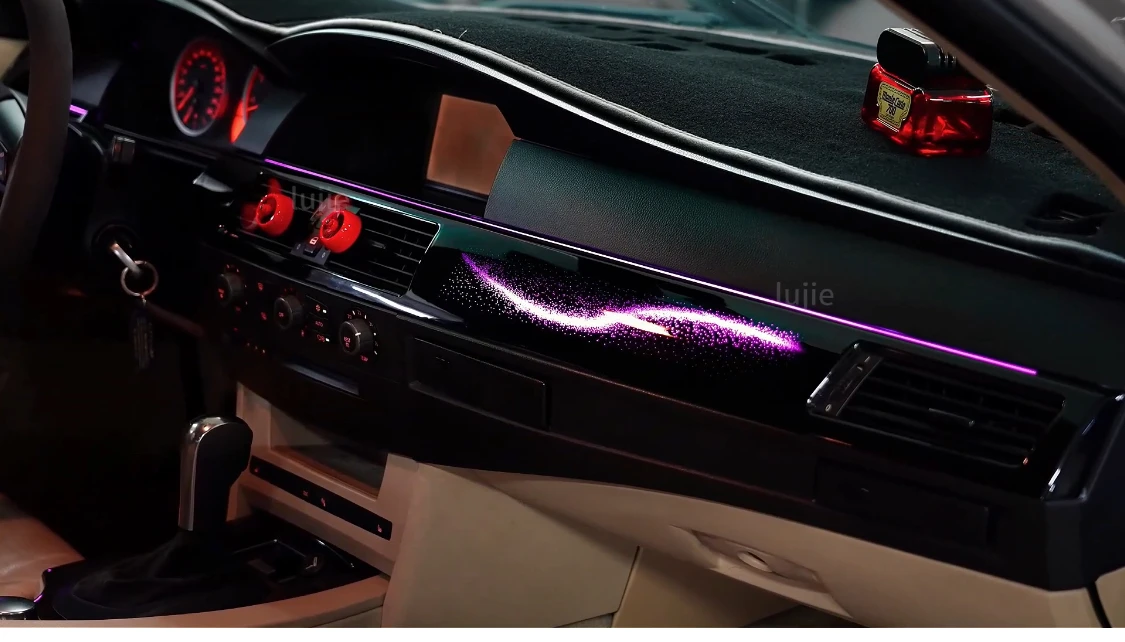 Classic Old Car Starry Sky Style Ambient Light 256 Colors Dynamic Flowing Lamp Vehicle Interior Modified Decorative Panel