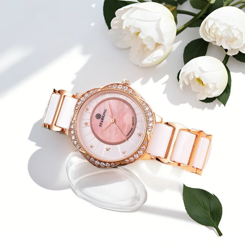 STARKING Women's Watch, Simple Fashion Name Brand Wholesale Ceramic Strap Small Luxury Watch