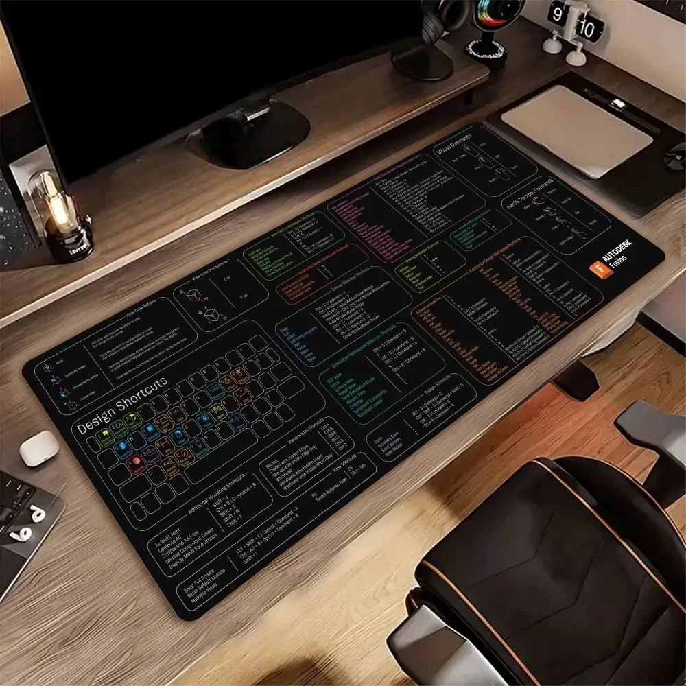 Large Mousepad Keyboard Layout Map Mousepads Keyboard Mat Deskpad Pc Game Desk Mats Functional Mouse Mats For Office Laptop