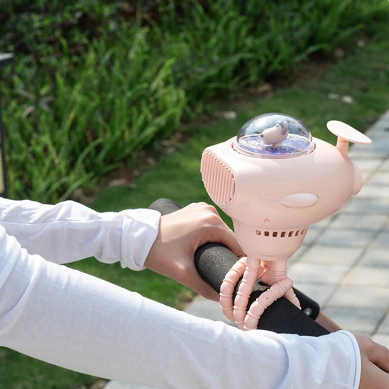 مروحة كهربائية محمولة للمنزل ، مروحة محمولة متعددة الأغراض ، كرتون جميل ، شحن USB ، تبريد الهواء ، عربة آمنة ، الأعلى مبيعاً