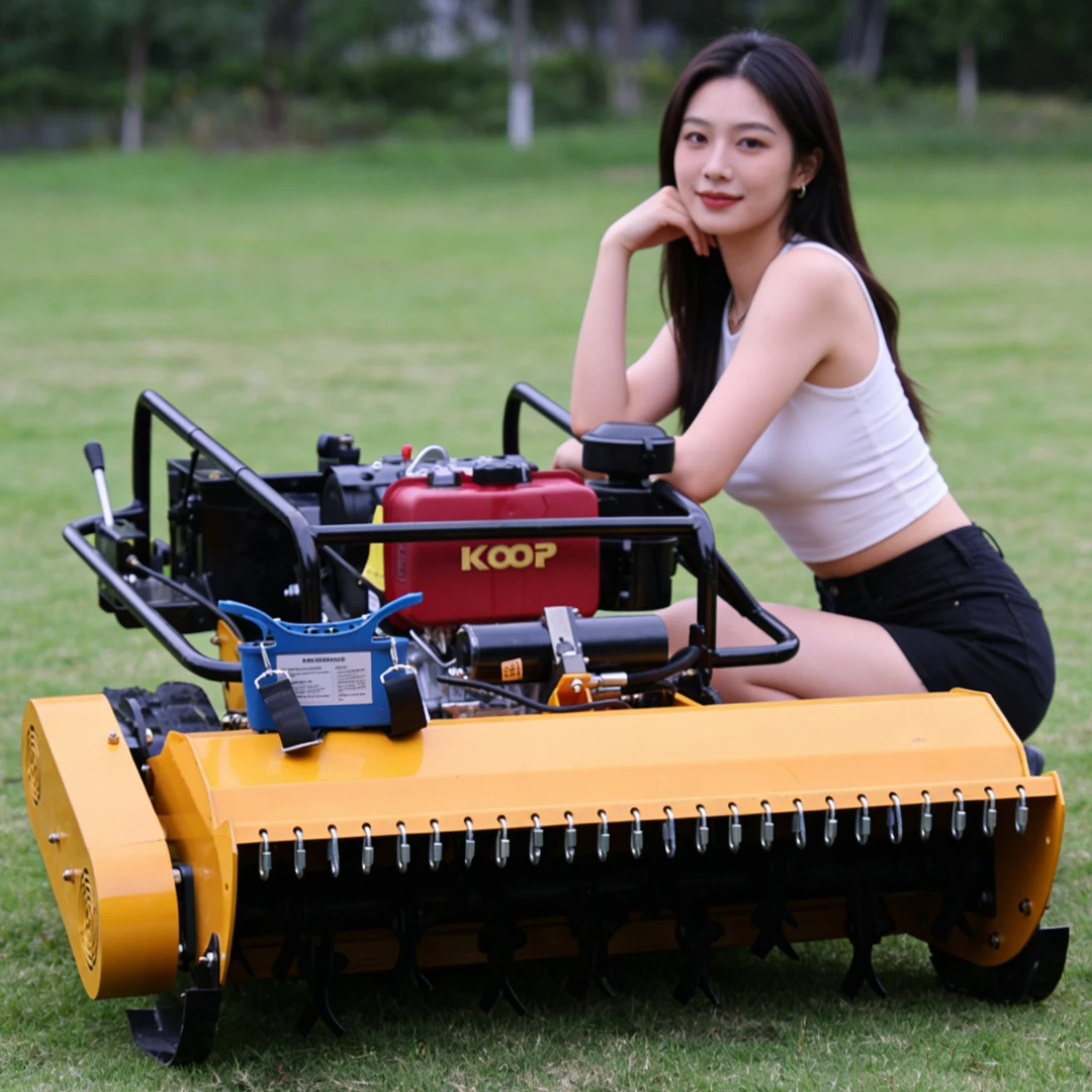 

Customized multi-terrain tracked lawn mower, suitable for slopes and rough grass, robotic lawn mower