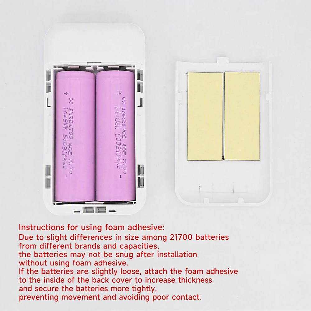 21700 Akku DIY Powerbank-Gehäuse-Kit 22,5W Superschnelles Laden Motherboard Ohne Löten 2-Zellen-Akku Abnehmbare Powerbank – Detail 9