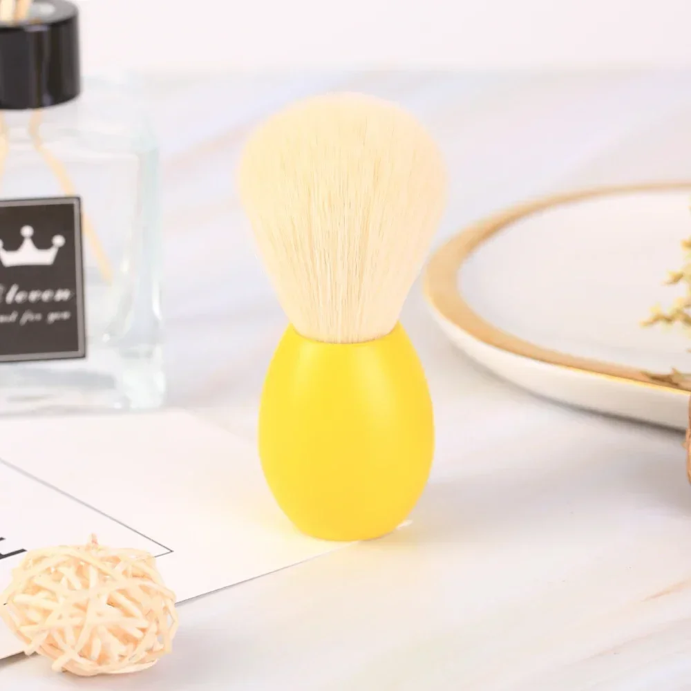 YAQI-Pinceau à raser lapin en cachemire pour homme, outil de rasage avec nœud, version jaune, jour de Pâques