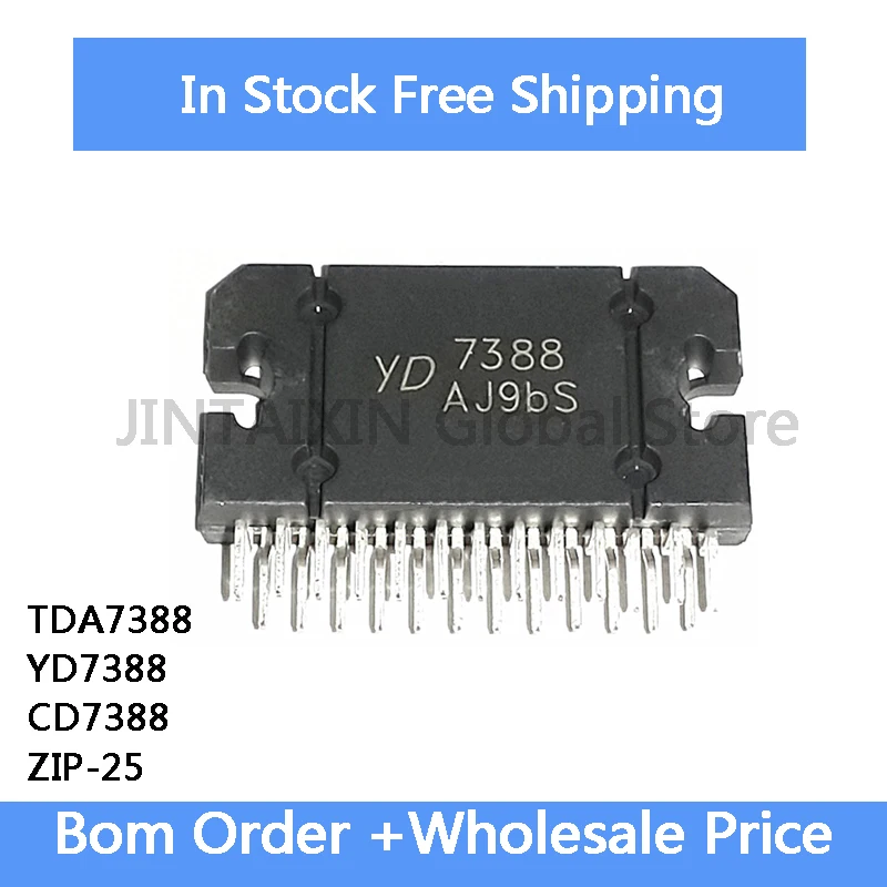 2Pcs TDA7388 YD7388 CD7388 7388 ZIP-25 Audio Power Amplifier IC Chip IC In Stock Wholesale