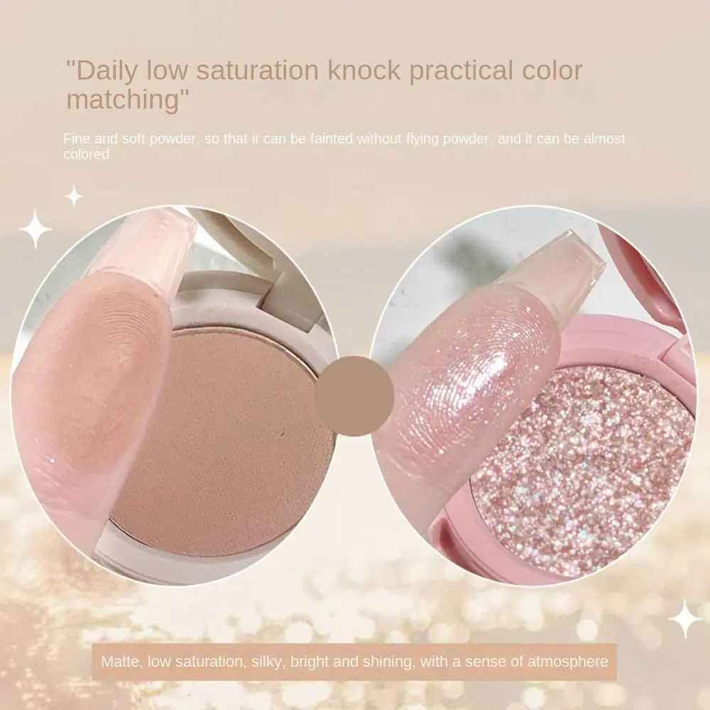 Eye Makeup Matte Shimmer Eyeshadow Palette Glitter Natural 4 Layer Eyeshadow High Pigmented Waterproof Eye Shadow Women