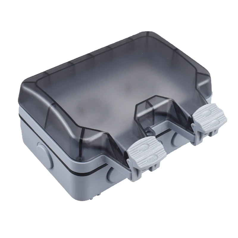 IP66 Outlet 220v Korea Waterproof Outdoor Plug Electrical Sockets And Switch Wall Multi European Eu Adapter Bathroom Power