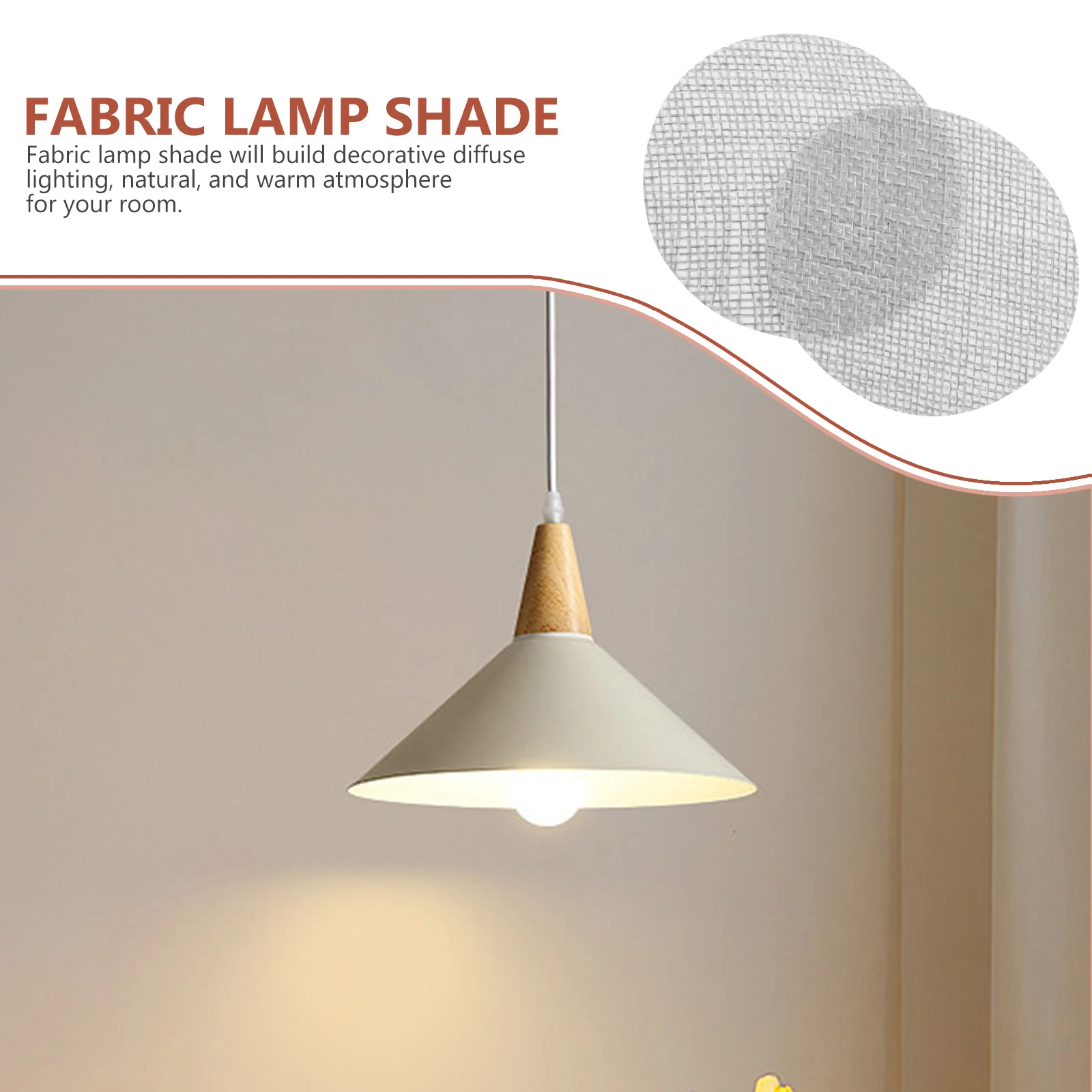 

2pcs Silver 6cm Downlight Diffuser Lampshade Cover Safe Non-deformable Heat-resistant Anti-glare Fabric Lamp Shades Small