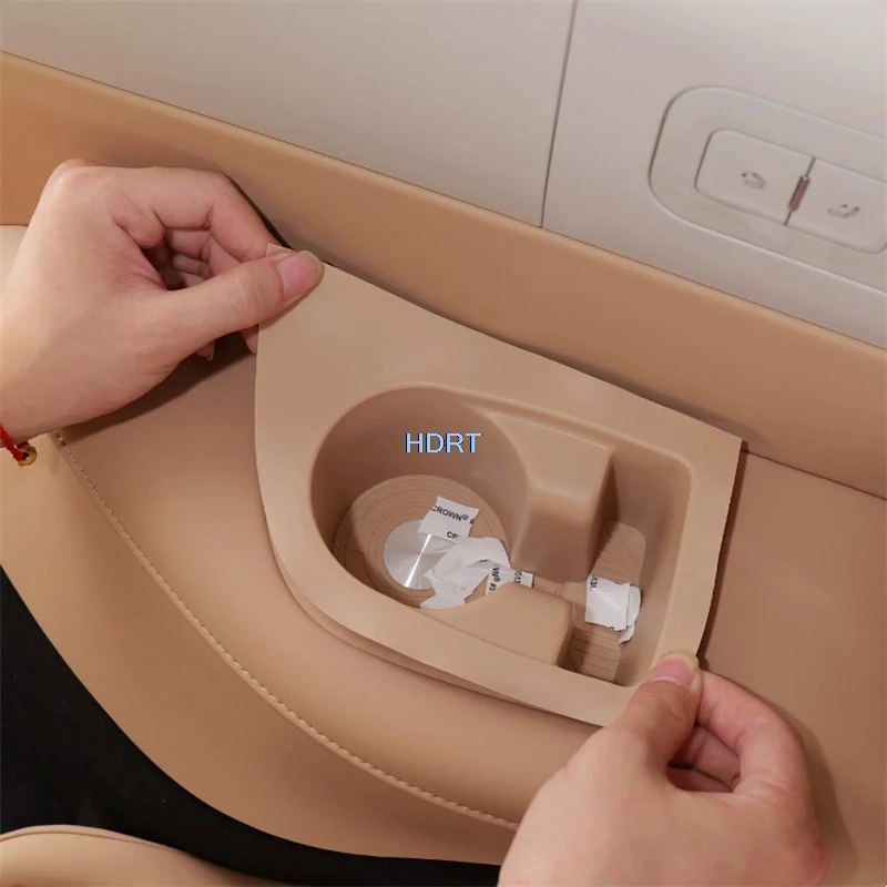 For Chery Fulwin T11/Exeed ET8/Exlantix ET8 E02 2026 + Car Style Third Row Water Cup Slot Storage Box Container Organizer Cover