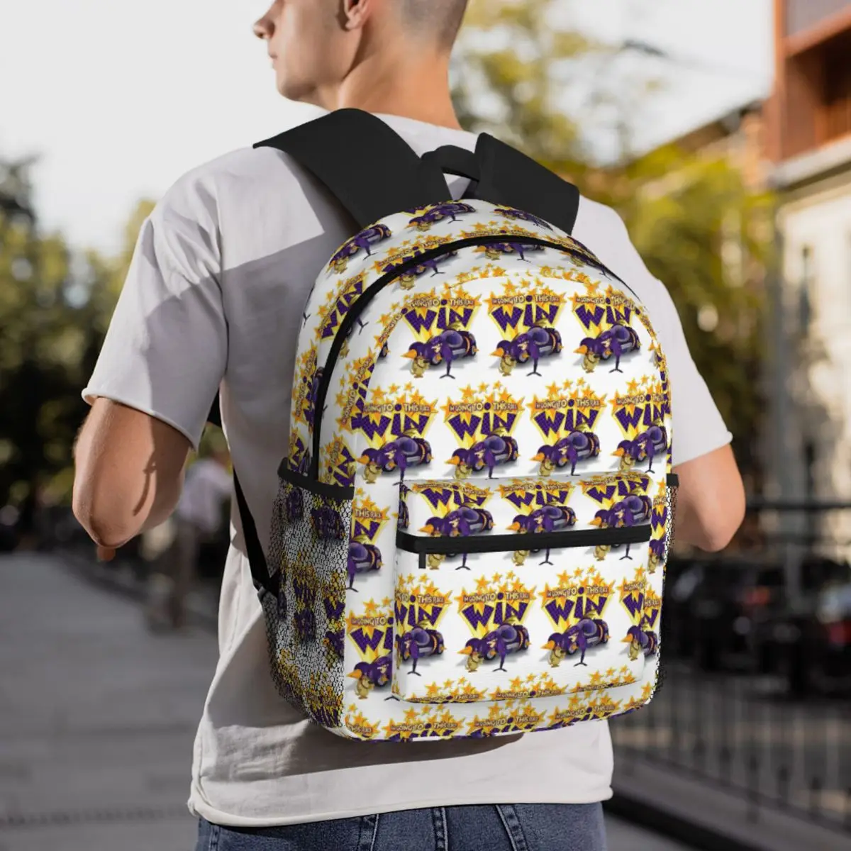 

Wacky Races Laughing Muttley To Puzzle The Pieces Together Backpack Daypack Kids BookBag School Bag Shoulder Bags for Men Women