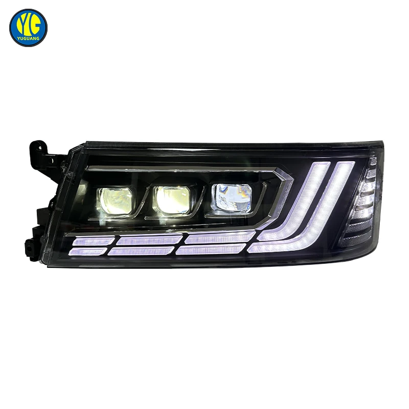YU GUANG High Quality LED Head Light for Toyota Coaster 2007-2019 Bus Parts Upgrade 24V LED Headlamp Head Light DRL Projector